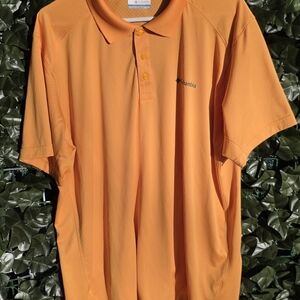 Columbia Men’s Orange Short-Sleeve Polo